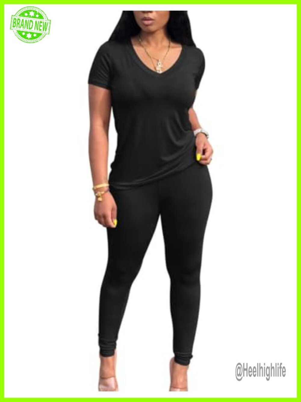 Women's 2 Piece Summer Casual Jogger Workout Set Short Sleeve